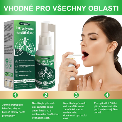 🍃𝐆𝐨𝐨𝐲𝐞𝐞𝐫™ Pokročilý sprej na čištění plic -🧑‍⚕️ Podporuje zdraví plic, průdušek a dutin, napomáhá zdraví dýchacího systému a usnadňuje dýchání.