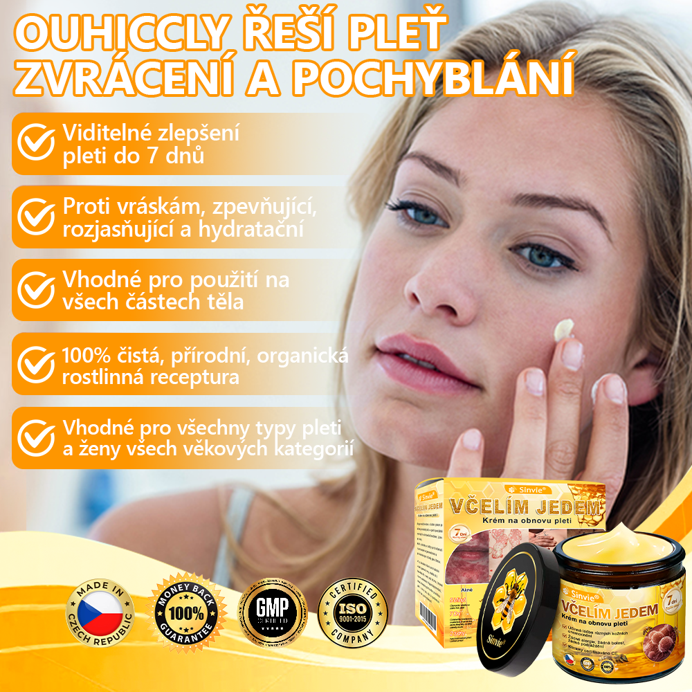 🐝 Sinvie® Krém na obnovu pleti s včelím jedem 👨‍⚕ Doporučeno dermatology ✅GMP schváleno - 50ml