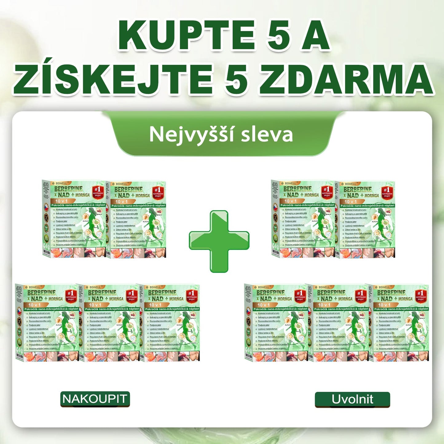 🌿🌿BSWELL® Nano mikrovpichová zeštíhlující náplast✨(Stačí použít pouze jednou denně – viditelné změny již za 28 dní) ✅Bezbolestná, dlouhotrvající, zaměřená na řešení cukrovky, obezity a kardiovaskulárních onemocnění